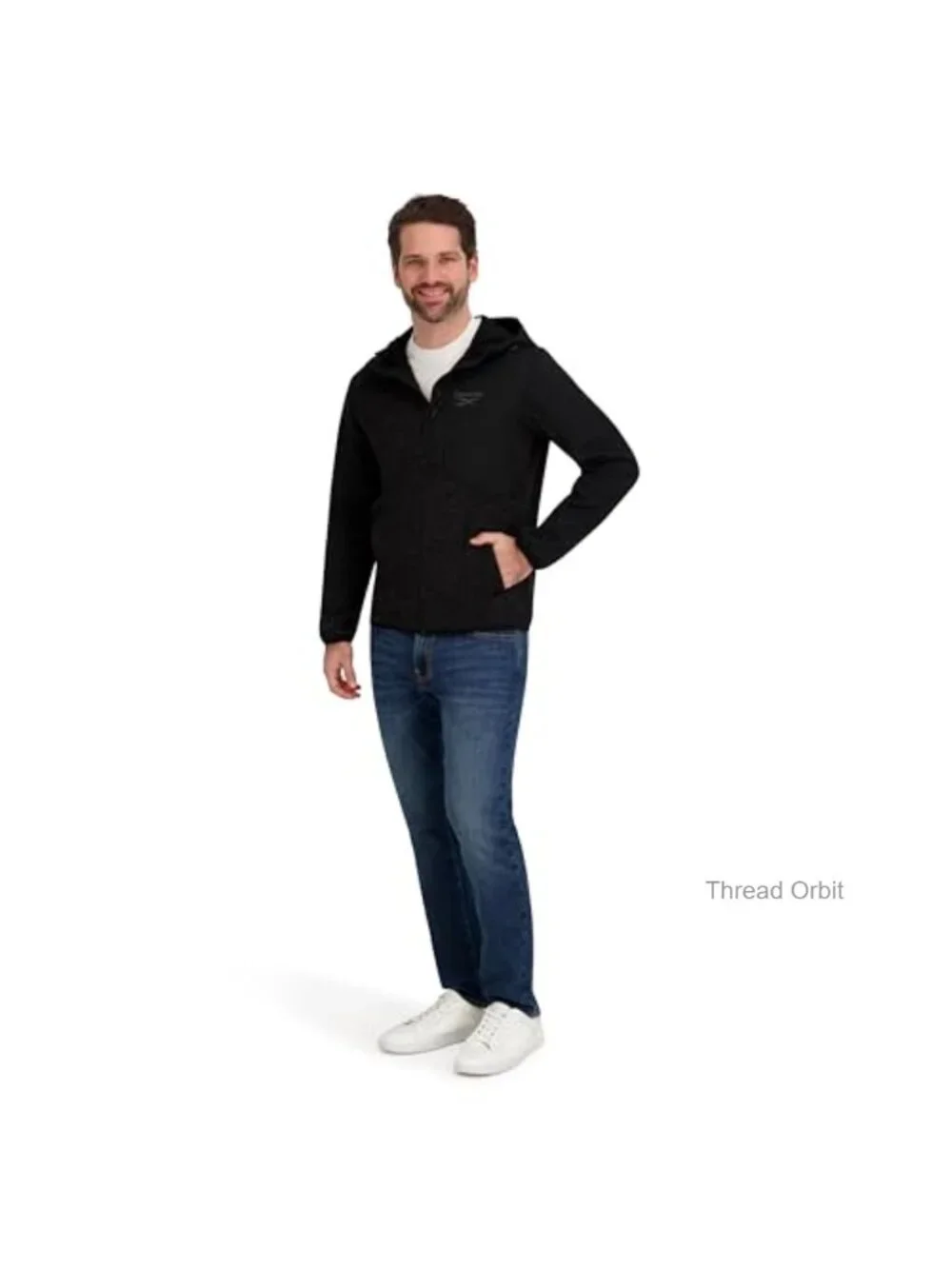 Men's Full Zip Hooded Sweater Fleece Jacket